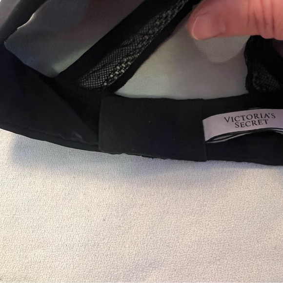 Victoria’s Secret black wireless back lace Racerback bra size. 32 DDD. - Picture 8 of 11